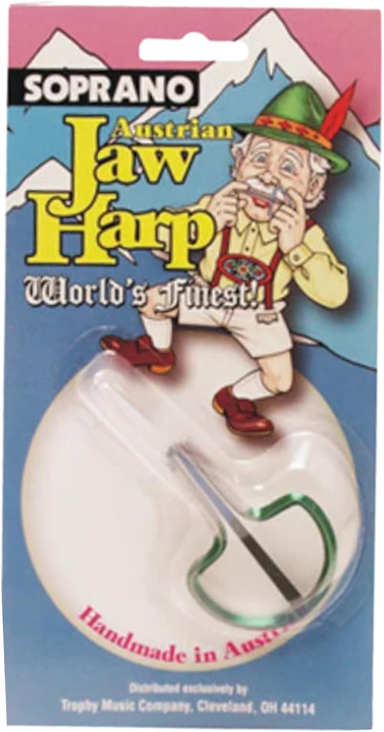 Grover Jews Harp (Model 3492) - Brass Mouth Harp in Green - Image 4